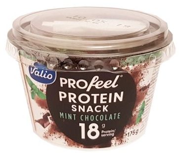 Valio, PROfeel Protein Snack Mint Chocolate, jogurt proteinowy miętowo-czekoladowy, copyright Olga Kublik