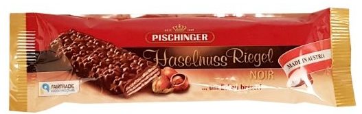 Heindl, Pischinger Haselnuss Riegel Noir, kruchy wafel z czekoladą ciemną i orzechami laskowymi, copyright Olga Kublik