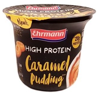 Ehrmann, High Protein Pudding Caramel, karmelowy deser proteinowy, copyright Olga Kublik