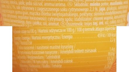 Muller, Riso a la Lemon Cheesecake, ryż na mleku cytrynowy sernik, skład i wartości odżywcze, copyright Olga Kublik