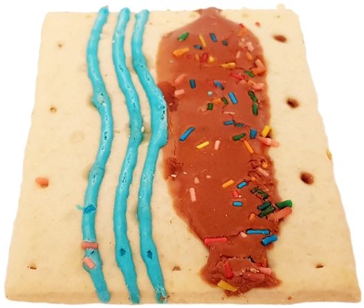 Kellog's, Pop Tarts Splitz Drizzled Sugar Cookie Frosted Brownie Batter, amerykańskie ciastka z lukrem, słodkie tosty śniadaniowe, copyright Olga Kublik