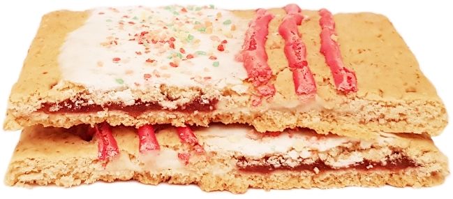 Kellog's, Pop Tarts Splitz Frosted Strawberry Drizzled Cheesecake, tosty amerykańskie ciastka z lukrem, truskawkami i sernikiem, copyright Olga Kublik