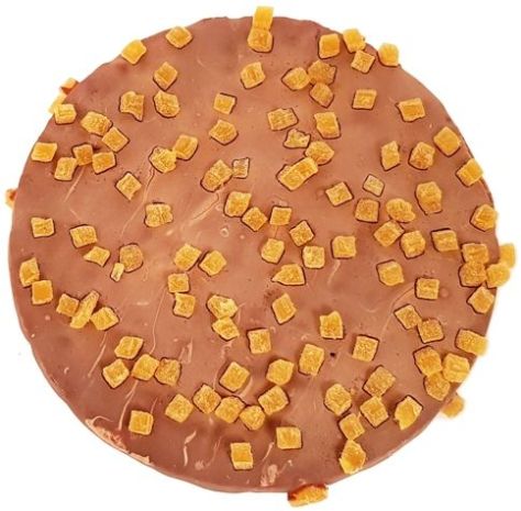 Kupiec, Wafle ryżowe z belgijską czekoladą deserową i kawałkami o smaku pomarańczowym, wafle ryżowe w czekoladzie z pomarańczą, copyright Olga Kublik