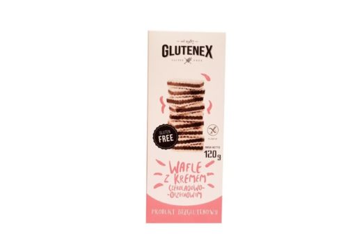 Glutenex, bezglutenowe Wafle z kremem czekoladowo-orzechowym, copyright Olga Kublik