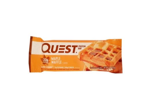 Quest Nutrition, Quest Bar Maple Waffle Flavor, zdrowy baton proteinowy bez cukru, copyright Olga Kublik