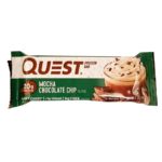 Quest Nutrition, Quest Bar Mocha Chocolate Chip, kawowo-czekoladowy baton proteinowy bez cukru, słodycze light, copyright Olga Kublik