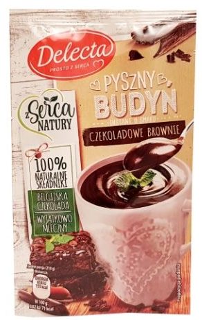 Delecta, Pyszny Budyń czekoladowe brownie, copyright Olga Kublik