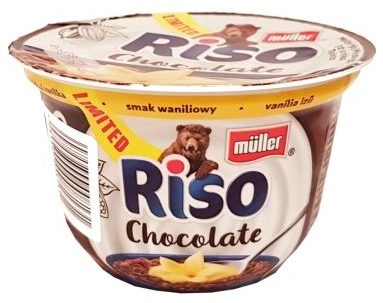 Muller, Riso Chocolate smak waniliowy, ryż na mleku, Riso czekoladowe wanilia, copyright Olga Kublik