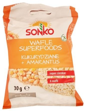 Sonko, Wafle Superfoods kukurydziane amarantus, wafle kukurydziane, copyright Olga Kublik