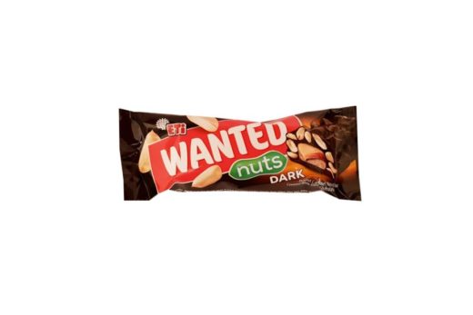 ETi, Wanted nuts dark, baton czekoladowy z ciemną czekoladą deserową, karmelem, nugatem i fistaszkami, copyright Olga Kublik