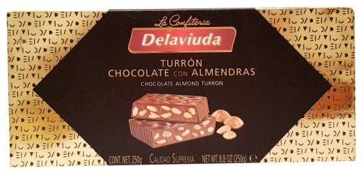 La Confiteria Delaviuda, Turron Chocolate Con Almendras, hiszpański nugat z migdałami, copyright Olga Kublik