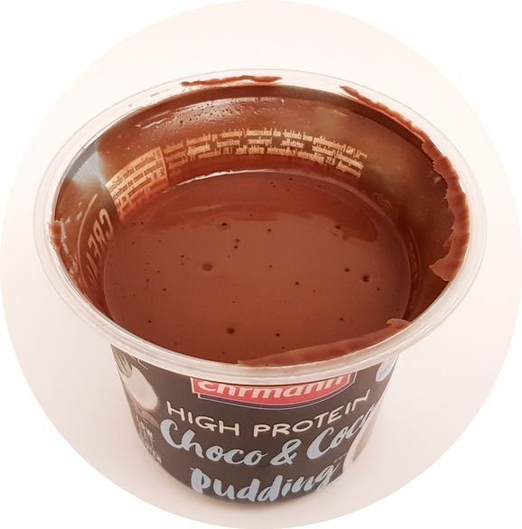 Ehrmann, High Protein Pudding Choco Coco, zdrowy deser proteinowy czekoladowo-kokosowy, copyright Olga Kublik