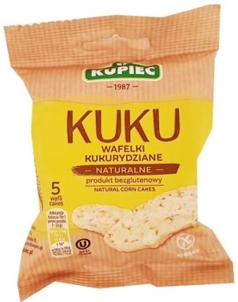 Kupiec, KUKU Wafelki kukurydziane naturalne bez glutenu, copyright Olga Kublik