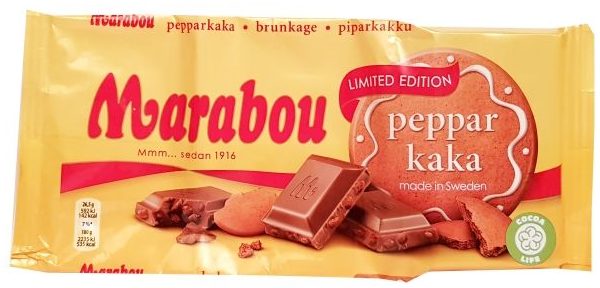 Marabou, Peppar kaka mleczna czekolada z pierniczkami, copyright Olga Kublik