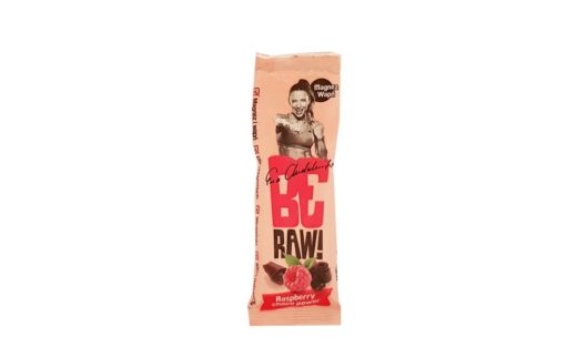 Purella Food, Ewa Chodakowska Be Raw Raspberry choco power, surowy baton wegański, raw bar bez cukru, copyright Olga Kublik