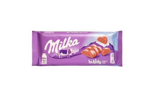 Milka, Bubbly mleczna czekolada aero, czekolada bąbelkowa, copyright Olga Kublik