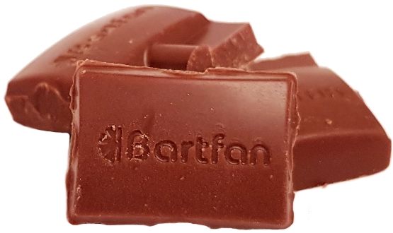 Bartfan, Mleczna czekolada słodzona fruktozą, zdrowa czekolada ze słodzikiem 44% kakao, copyright Olga Kublik