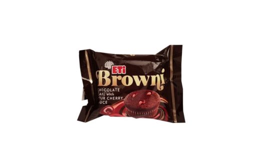 ETi, Browni Chocolate Cherry muffinka czekoladowa z wiśniami, babeczka czekoladowa nadziewana wiśniami, copyright Olga Kublik