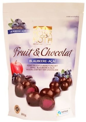 Moser Roth, Fruit & Chocolat Blueberry-Acai,owoce w czekoladzie ciemnej, copyright Olga Kublik