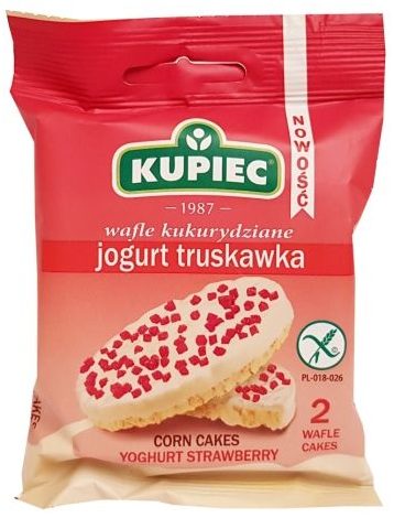Kupiec, Wafle kukurydziane jogurt truskawka, copyright Olga Kublik