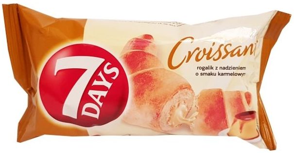 Chipita, 7 Days Croissant rogalik z nadzieniem o smaku karmelowym, copyright Olga Kublik