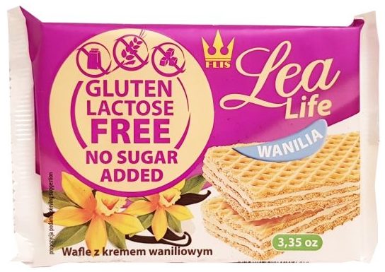 ZPC FLIS, Lea Life Wanilia wafle bez cukru, glutenu, laktozy, copyright Olga Kublik