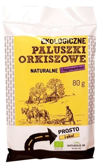 Naturalis SK, Ekologiczne paluszki orkiszowe naturalne topinambur, copyright Olga Kublik