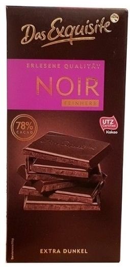 Das Exquisite, Czekolada gorzka Noir Extra Dunkel 78% cacao Rossmann, copyright Olga Kublik