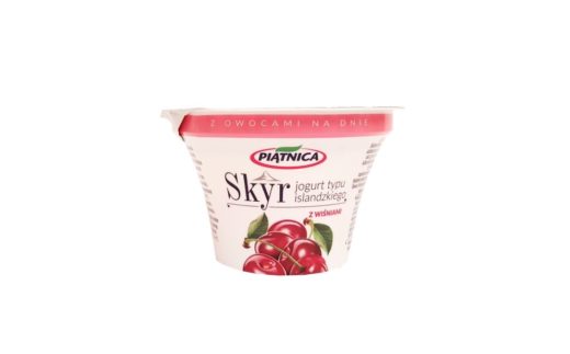Piątnica, Skyr jogurt typu islandzkiego z wiśniami bez tłuszczu, copyright Olga Kublik