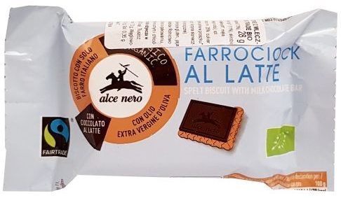 Alce Nero, Farro Ciock Al Latte ekologiczne herbatniki orkiszowe z czekoladą mleczną, copyright Olga Kublik