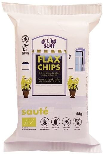 Good Stuff, Flax Chips saute ekologiczne chipsy z siemienia lnianego, copyright Olga Kublik