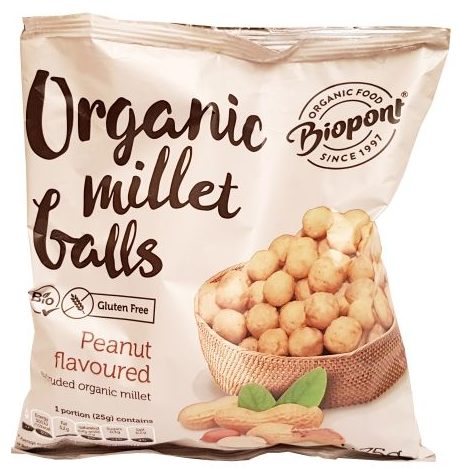 Biopont, Organic millet balls Peanut Flavoured, copyright Olga Kublik