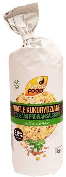 Good Food, Wafle kukurydziane z ziołami prowansalskimi extra cienkie, copyright Olga Kublik