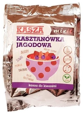 Mixit, Kasza kasztaówka jagodowa bez glutenu i laktozy, copyright Olga Kublik