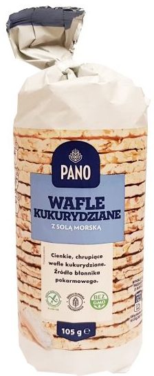 Good Food, Pano Wafle kukurydziane z solą morską Biedronka, copyright Olga Kublik