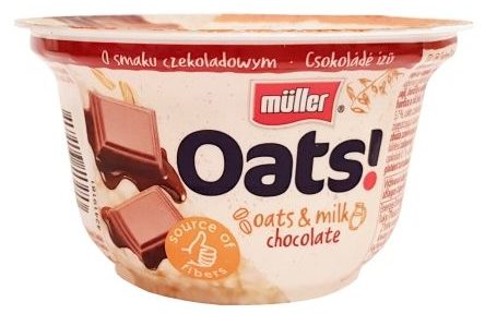 Muller, owsianka Oats oats milk chocolate, copyright Olga Kublik
