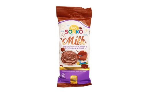Sonko, Kids Milk Wafle ryżowo-kukurydziane w czekoladzie mlecznej, copyright Olga Kublik