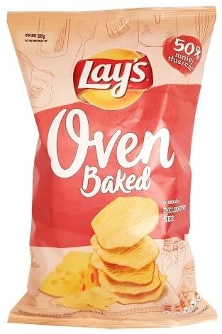 Frito Lay, Lay's Oven Baked o smaku delikatny ser, pieczone chipsy serowe, copyright Olga Kublik