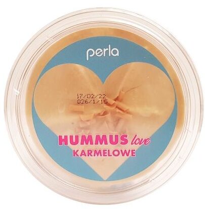Perla, Hummus love karmelowe, hummus karmelowy z Biedronki, copyright Olga Kublik