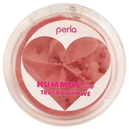 Perla, Hummus love truskawkowe, hummus truskawkowy z Biedronki, copyright Olga Kublik
