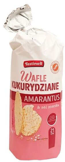 Tastino, Wafle kukurydziane amarantus sól morska Lidl, copyright Olga Kublik