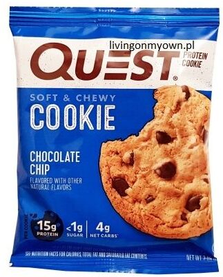 Quest Nutrition, Quest Cookie Chocolate Chip ciastko proteinowe, copyright Olga Kublik