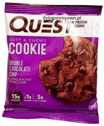 Quest Nutrition, Quest Cookie Double Chocolate Chip ciastko proteinowe, copyright Olga Kublik