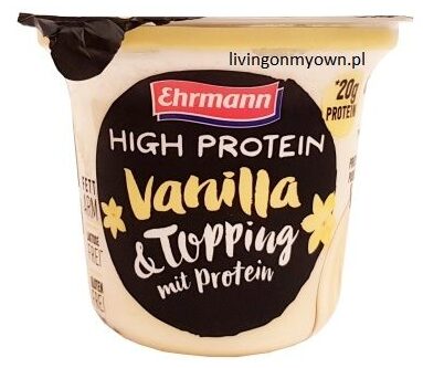 Ehrmann, High Protein Vanilla Topping mit Protein, copyright Olga Kublik