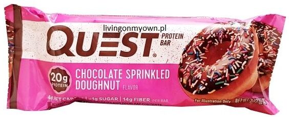 Quest Nutrition, Quest Bar Chocolate Sprinkled Doughnut baton proteinowy, copyright Olga Kublik