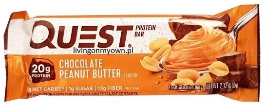 Quest Nutrition, Quest Bar Chocolate Peanut Butter baton proteinowy, copyright Olga Kublik
