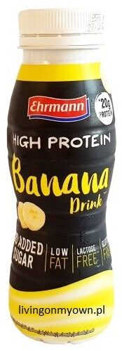 Ehrmann, High Protein Banana Drink, copyright Olga Kublik
