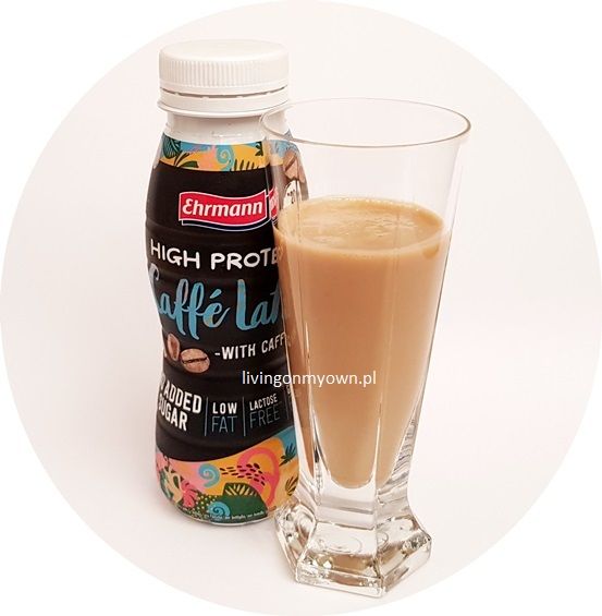 Ehrmann, High Protein Caffe Latte Drink with caffeine, copyright Olga Kublik