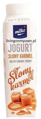 Mlekpol, Milko Jogurt Słony karmel jogurt pitny, copyright Olga Kublik