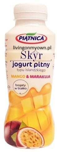 Piątnica, Skyr mango marakuja jogurt pitny typu islandzkiego, copyright Olga Kublik